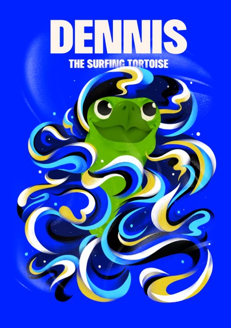 Dennis the Surfing Tortoise
